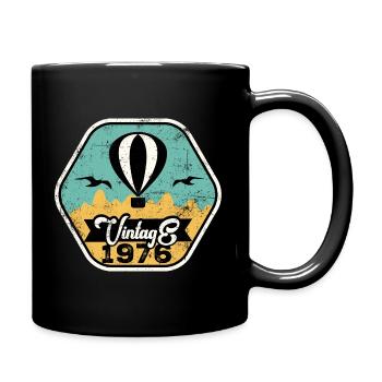 Vintage 1976 - Tasse einfarbig - Schwarz - Rechts