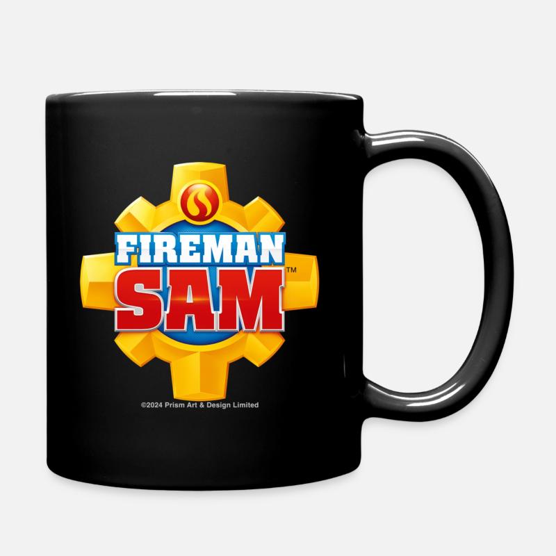Feuerwehrmann Sam™ Feuerwehr-Logo - Tasse einfarbig - Schwarz