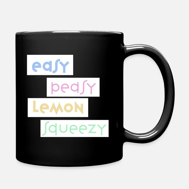 easy peasy - Full Colour Mug - black