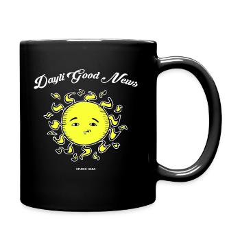 Logo des bonnes nouvelles de Dayli - Mug uni - noir - Droite