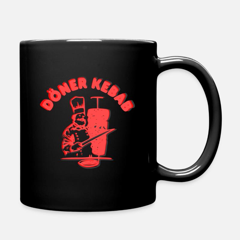 Döner Kebab der Gerät imbiss döner laden fleisch - Tasse einfarbig - Schwarz