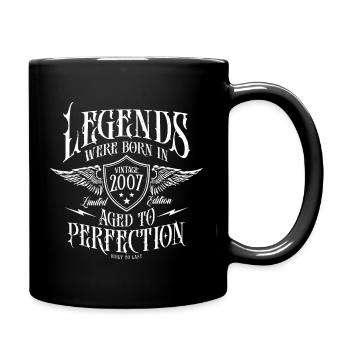 Legenden wurden 2007 geboren - Tasse einfarbig - Schwarz - Rechts