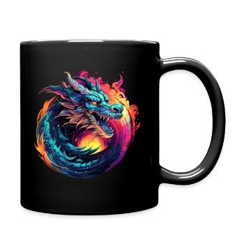 Dragon - Full Colour Mug - black - Right