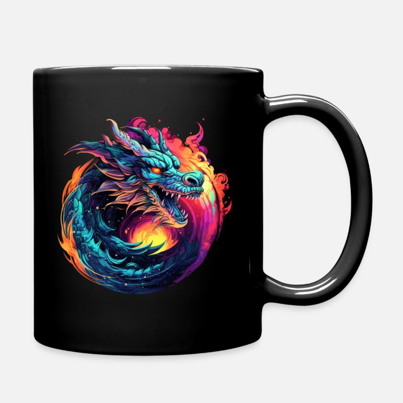 Dragon - Full Colour Mug - black