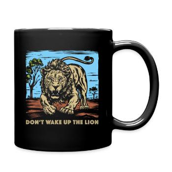 African Lion 2024 01 - Tasse einfarbig - Schwarz - Rechts