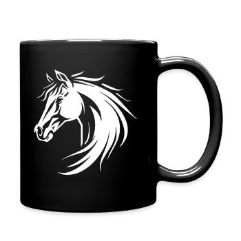 Horse - Full Colour Mug - black - Right