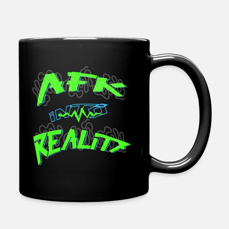 AFK into reality Gamer - Tasse einfarbig - Schwarz