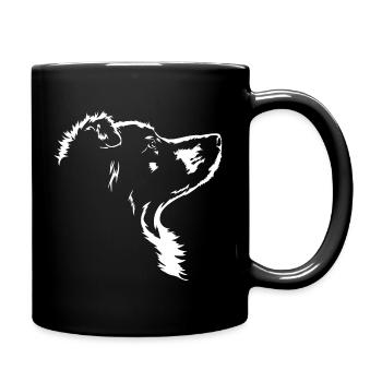 Chiens de berger australien Chien australien Wilsigns - Mug uni - noir - Droite