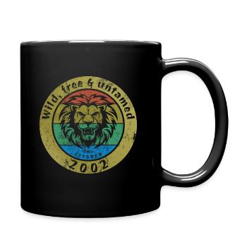 Wild, free & untamed since 10/2002 - Full Colour Mug - black - Right