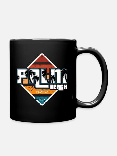 Palm Beach - Tasse einfarbig - Schwarz