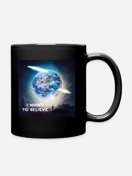 I want to believe - Tasse einfarbig - Schwarz