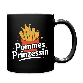 Frites, frites, restauration rapide - Mug uni - noir - Droite