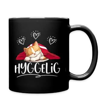 HYGGELIG - HYGGE - Orange chat -w - Mug uni - noir - Droite