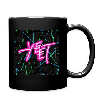 YEET Neon Graffiti Reloaded - Tasse einfarbig - Schwarz - Rechts