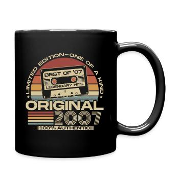 Original 2007 Vintage Anniversaire Rétro - Mug uni - noir - Droite