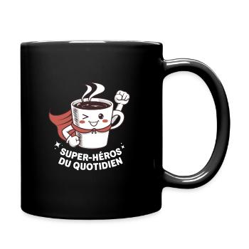Everyday superheroes - Full Colour Mug - black - Right