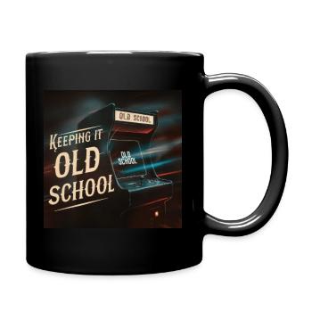 Arcade Spielhalle Spielautomat Gamer Gaming - Tasse einfarbig - Schwarz - Rechts