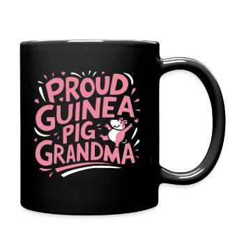 Proud guinea pig grandma - Full Colour Mug - black - Right