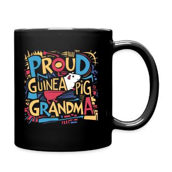 Mamie Cochon d’Inde - Fière grand-mère - Mug uni - noir - Droite