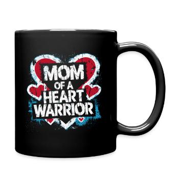Fière maman d’un combattant cardiaque - Mug uni - noir - Droite
