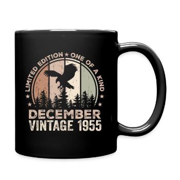 Incomparable since December 1955 69 Anniversary - Full Colour Mug - black - Right