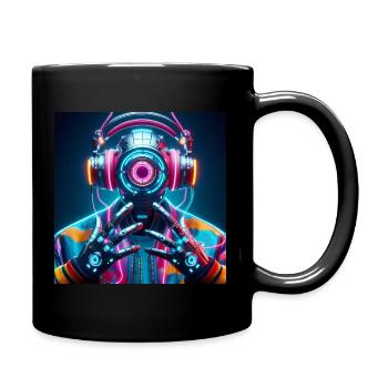 Freistil Space Design - Tasse einfarbig - Schwarz - Rechts