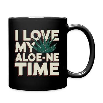 Perfect time for aloe vera fans - Full Colour Mug - black - Right