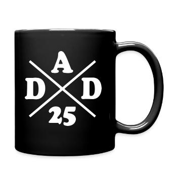 Dad 25 - Full Colour Mug - black - Right