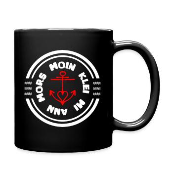 Klei mi ann Mors lustiges plattdeutsch Norden - Full Colour Mug - black - Right
