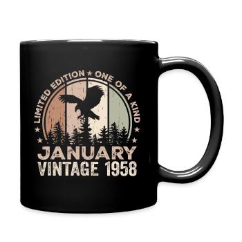 Incomparable depuis janvier 1958 66 Anniversaire - Mug uni - noir - Droite