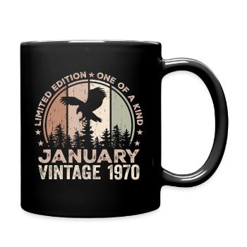 Incomparable depuis janvier 1970 54 Anniversaire - Mug uni - noir - Droite