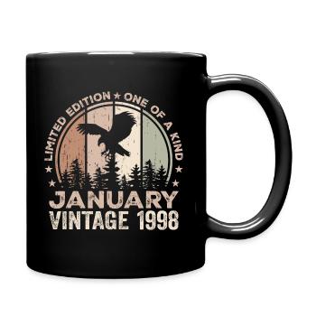 Incomparable depuis janvier 1998 26 Anniversaire - Mug uni - noir - Droite