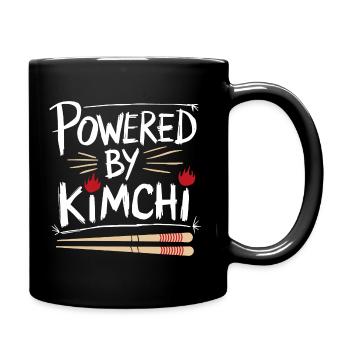 Liebe für Kimchi und Geschmack - Tasse einfarbig - Schwarz - Rechts