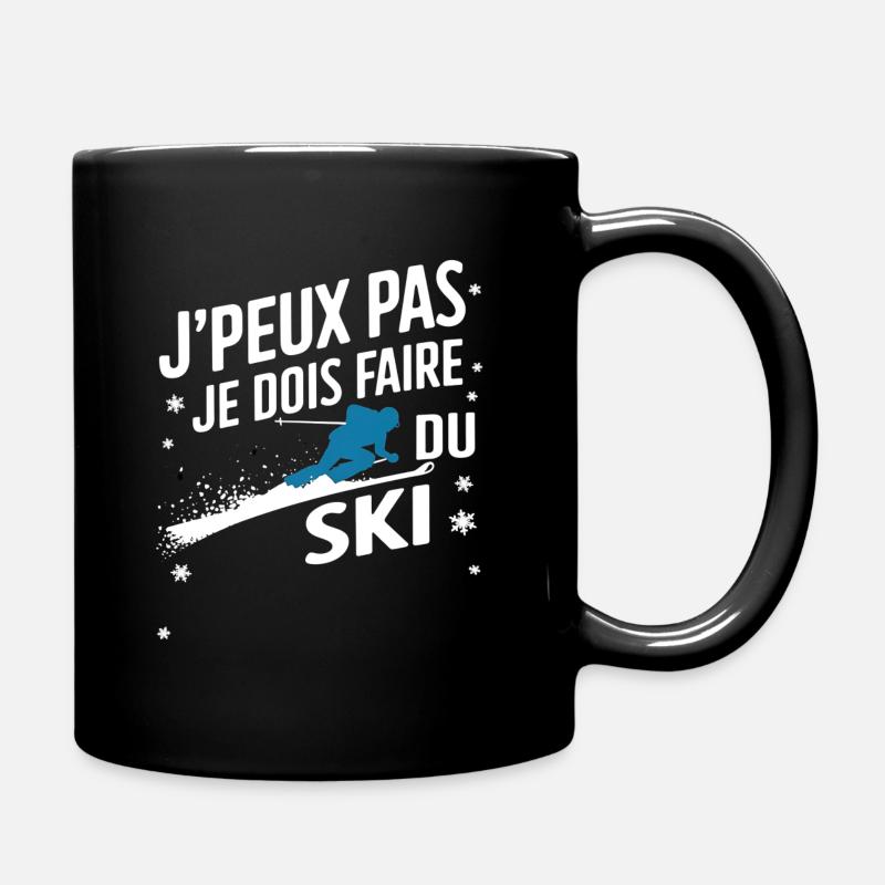 J'peux pas j'ai ski - Mug uni - noir