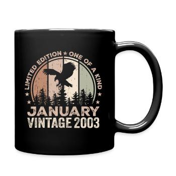 Incomparable depuis janvier 2003 21 Anniversaire - Mug uni - noir - Droite