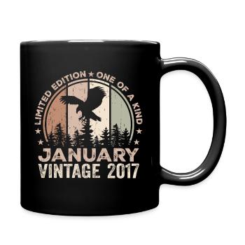 Incomparable depuis janvier 2017 7 Anniversaire - Mug uni - noir - Droite
