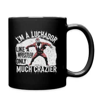Wrestling Lucha Libre - Maskierte Legende - Tasse einfarbig - Schwarz - Rechts