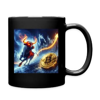 Bitcoin Bullrun Crypto BTC - Full Colour Mug - black - Right