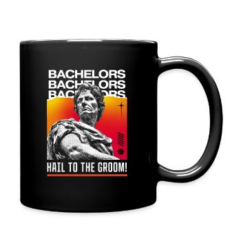 Hail to the Groom - Bachelor Party - Full Colour Mug - black - Right
