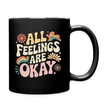 A Saying for Mental Health Awareness - Full Colour Mug - black - Right