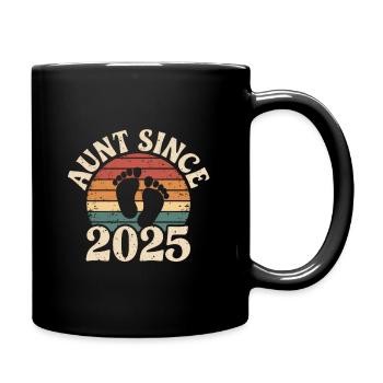 Tante depuis 2025 - Mug uni - noir - Droite