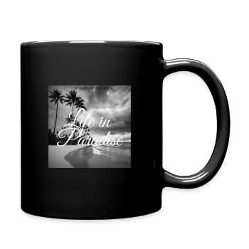 Life in Paradise - Tasse einfarbig - Schwarz - Rechts