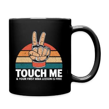 Fighter's heart for MMA fans - Full Colour Mug - black - Right