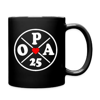 Opa 2025 - Tasse einfarbig - Schwarz - Rechts