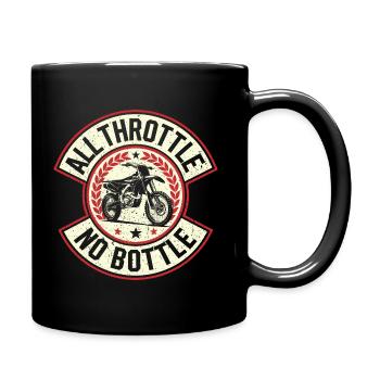 For motocross fans: Only speed counts - Full Colour Mug - black - Right