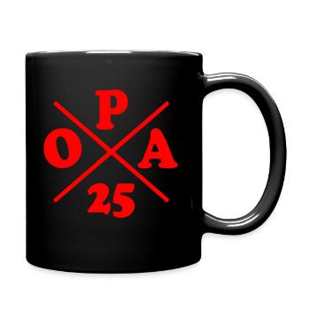 Opa 2025 - Tasse einfarbig - Schwarz - Rechts
