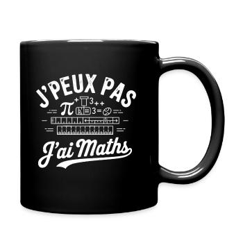 T-Shirt Ich kann nicht Mathe haben - Tasse einfarbig - Schwarz - Rechts