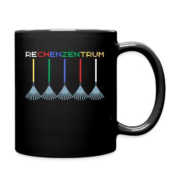 Rechenzentrum IT Admin Nerd Informatik - Tasse einfarbig - Schwarz - Rechts