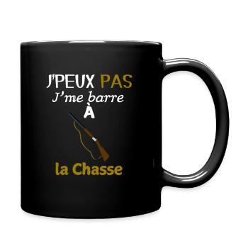 Humour Chasse – I go hunting - Full Colour Mug - black - Right