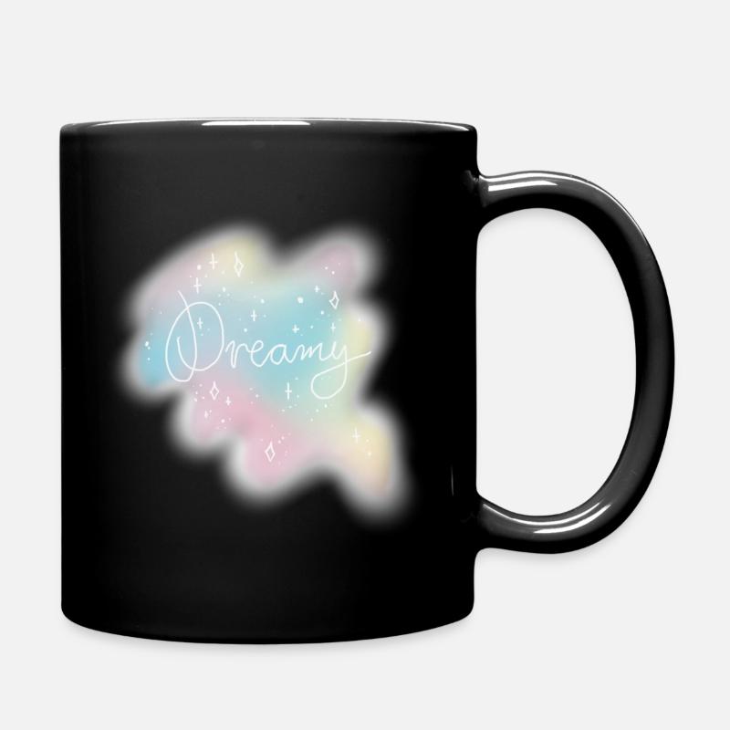 Dreamy – Pastell Aquarell Ästhetik - Tasse einfarbig - Schwarz